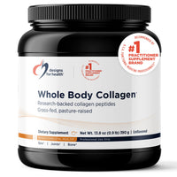 Thumbnail for Designs for Health Whole Body Collagen Powder - Hydrolyzed Collagen Peptides Powder for Healthy Skin & Hair, Joint + Bone Health - Fortigel & Verisol Collagen, Unflavored (30 Servings)