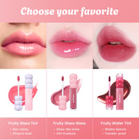 Thumbnail for COLORGRAM Fruity Glass Tint 08 Lovely Raspberry | Korean Long Lasting & Waterproof Lip Stain | Glossy Dewy Lip Gloss, Highly Pigmented Raspberry Red Shade with Glowing effect 0.11 Oz.