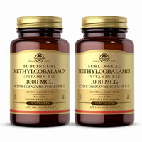 Thumbnail for Solgar Methylcobalamin (Vitamin B12) 1000 mcg - 60 Nuggets, Pack of 2 - Supports Energy Metabolism - Non-GMO, Vegan, Gluten Free, Dairy Free, Kosher - 120 Total Servings