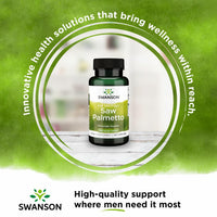 Thumbnail for Swanson Saw Palmetto - Herbal Supplement Promoting Male Prostate Health Support - Natural Hair Supplement & Urinary Health Support - 540 mg 100 Capsules (2 Pack)