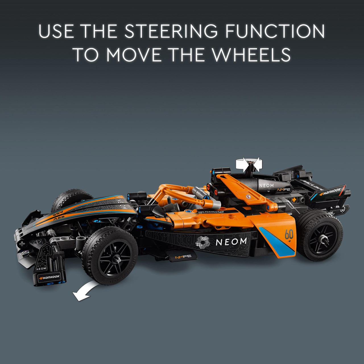 LEGO Technic NEOM McLaren Formula E Toy Cars - Building Toy for Kids, Boys & Girls, Ages 9+ - McLaren Race Car with V10 Engine & Steering - Gift Idea for Birthdays - 42169