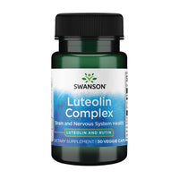 Thumbnail for Swanson Luteolin Complex w/Rutin - Brain Support Supplement Promoting Memory, Mood & Cognitive Health - Natural Formula to Help Maintain Nervous System - (30 Veggie Capsules)