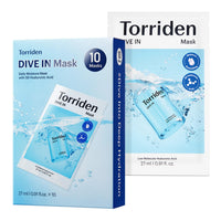 Thumbnail for Torriden DIVE IN Hyaluronic Acid Facial Mask (10 sheets) | Deep Hydration Korean Face Sheet Mask | Panthenol & Allantoin | Korean Skincare Mask