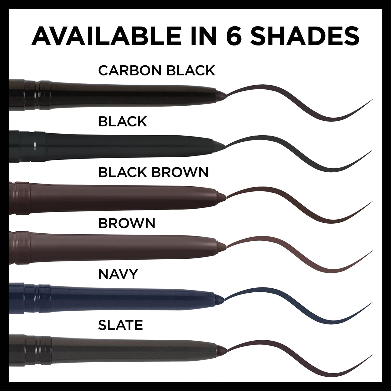 L'Oreal Paris Makeup Infallible Never Fail Original Mechanical Pencil Eyeliner with Built in Sharpener, Brown, 0.008 oz.