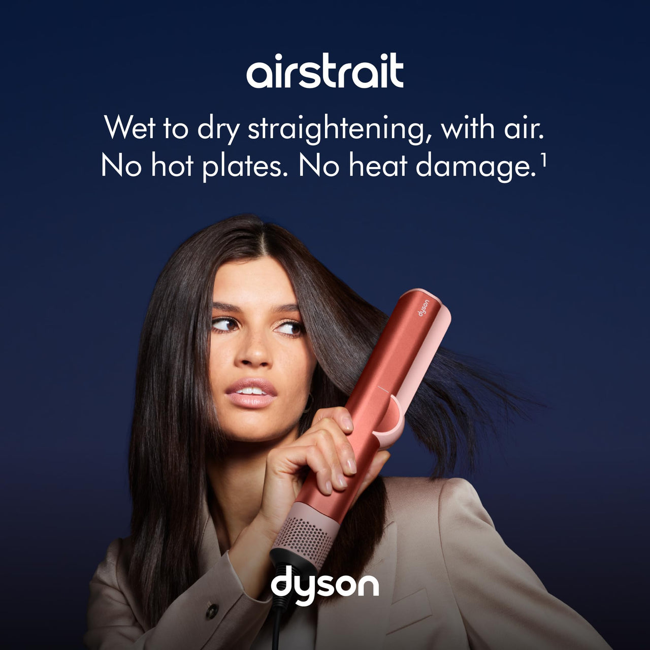 Special Edition Dyson Airstrait™ Straightener in Strawberry Bronze and Blush Pink