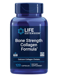 Thumbnail for Life Extension Bone Strength Collagen Formula, Calcium Collagen chelate, Calcium fructoborate, Vitamin D3, Magnesium Citrate, Silicon, Boron, Gluten-Free, Non-GMO, 120 Capsules