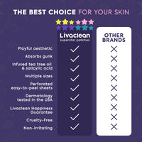 Thumbnail for LivaClean Star Pimple Patches for Face w/Hydrocolloid, Salicylic Acid & Tea Tree, 240 Patches, Hydrocolloid Acne Patch, Cute Star Pimple Patch for Healing Stickers Zit Superstar