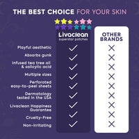 Thumbnail for Livaclean Star Pimple Patches for Face w/ Hydrocolloid, Tea Tree oil & Salicylic Acid - Zit Stickers, Hydrocolloid Acne Patches for Face - Cute Pimple Patch, Acne Stickers