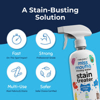 Thumbnail for Miss Mouth's Messy Eater Stain Treater Spray - 16oz Stain Remover - Newborn & Baby Essentials - No Dry Cleaning Food, Grease, Coffee Off Laundry, Underwear, Fabric