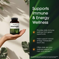 Thumbnail for NatureBell Moringa - 240 Capsules - Organic Moringa for Immune, Energy & Skin Health Support* - Green Superfood Properties