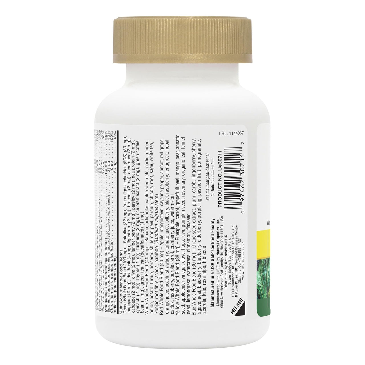 NaturesPlus Source of Life GOLD Multivitamin - 180 Mini-Tabs - With Vitamins D3, B12 & K2 - Blood, Bone & Immune Support - Vegetarian & Gluten Free - 30 Servings