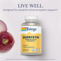Thumbnail for SOLARAY QBC Plex | Quercetin & Bromelain Plus Vitamin C | Year Round Immune Function & Respiratory Health Support | Non-GMO & Vegan | 120 VegCaps