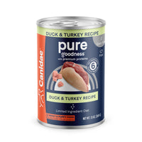 Thumbnail for Canidae Pure Limited Ingredient Premium Adult Wet Dog Food, Duck & Turkey Recipe, 13 oz. (Case of 12), Grain Free