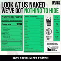 Thumbnail for NAKED Dairy Free Protein Bundle: 5LB Unflavored Pea and 2LB PB