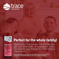 Thumbnail for Trace Minerals Magnesium Effervescent - Healthy Heart & Energy Support Supplement - Natural Magnesium Supplement to Aid Healthy Sleep - Gluten-Free Health Supplement - Raspberry, 8 Tubes (80 Servings)