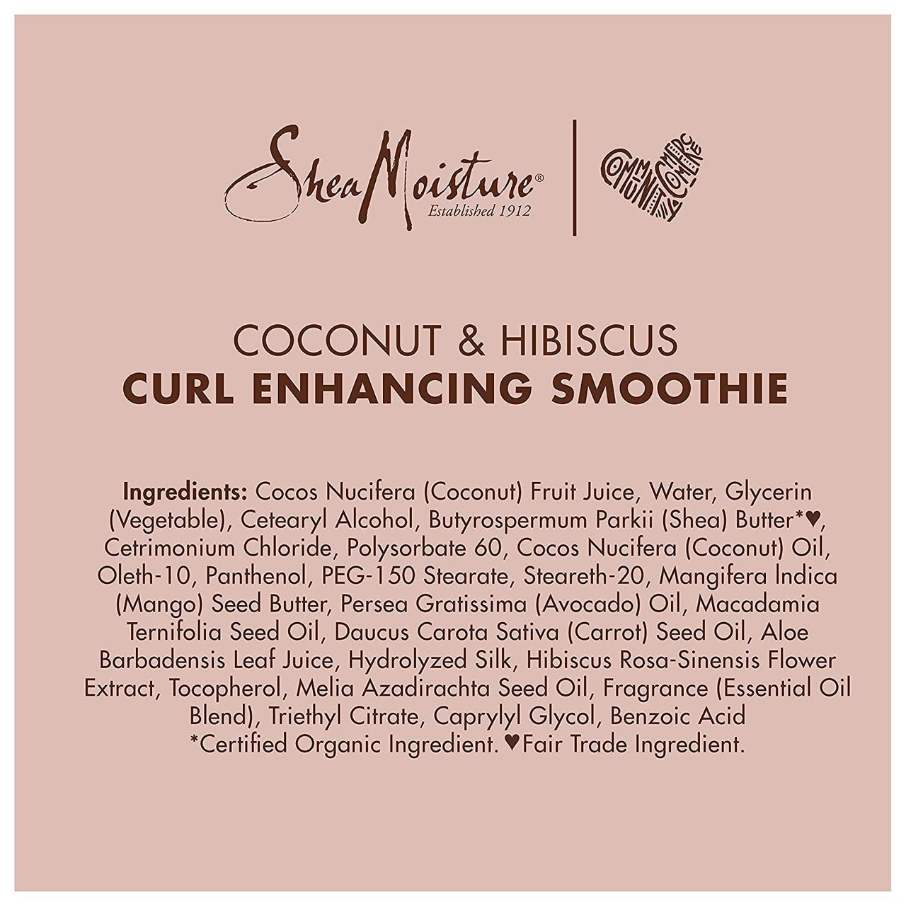 Shea Moisture Coconut & Hibiscus Curl Enhancing Smoothie 12 oz