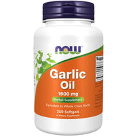 Thumbnail for NOW Foods Supplements, Garlic Oil 1500 mg, Serving Size Equivalent to Whole Clove Garlic, 250 Softgels