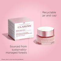 Thumbnail for Clarins Multi-Active Day Moisturizer with Niacinamide | Smooth Fine Lines | Visibly Tighten Pores | Even Tone and Texture | Boost Glow | Strengthen Moisture Barrier | Dry Skin Type | 1.7 Ounces