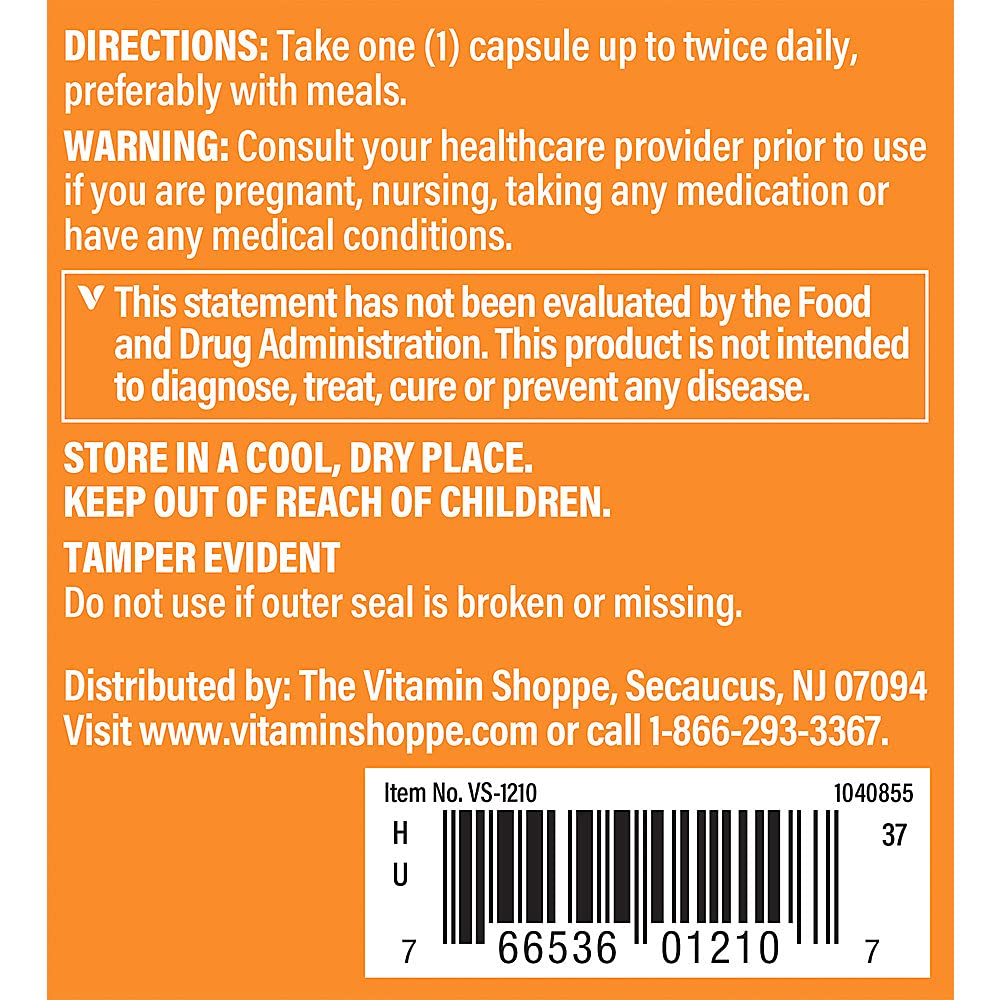 The Vitamin Shoppe Bromelain 500mg 600 GDU - Protein Digestion & Absorption | Pineapple Enzyme | 100 Capsules | Digestive Support