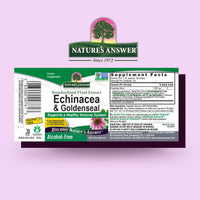 Thumbnail for Nature's Answer Echinacea & Goldenseal Liquid Extract Drops Alcohol Free 1 Ounce | Promotes Overall Wellness | Natural Immune Booster | Inflammatory Reducer