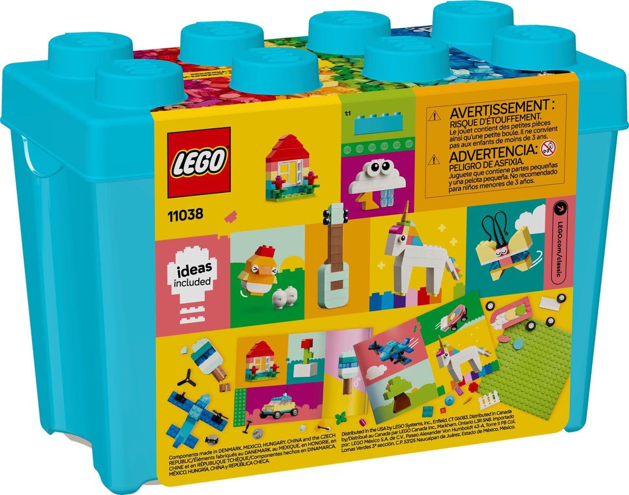 LEGO Classic Vibrant Creative Brick Box Building Blocks - Sensory & Learning Toys for Boys & Girls, Ages 4+ Years - Pretend Play Preschool Toys - Gift for Birthdays - 11038