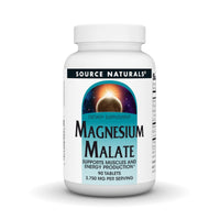 Thumbnail for Source Naturals Magnesium Malate, Supports Muscles and Energy Production* - 3,750 mg per Serving - 90 Vegetarian Tablets
