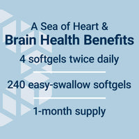 Thumbnail for Life Extension Super Omega-3 EPA/DHA Fish Oil, Sesame Lignans & Olive Extract – Heart Health, Brain Health, Inflammation Health Support, Gluten-Free, Easy to Swallow, Non-GMO, 240 Softgels