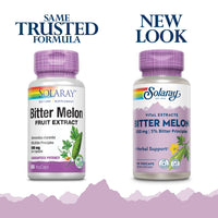 Thumbnail for SOLARAY Bitter Melon Fruit Extract 500mg 5% Bitter Principles | Lab Verified | 60 VegCaps