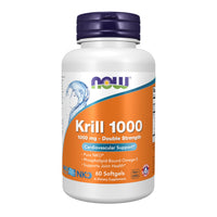 Thumbnail for NOW Foods Supplements, Neptune Krill, Double Strength 1000 mg, Phospholipid-Bound Omega-3, 60 Softgels