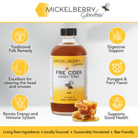 Thumbnail for Fire Cider Apple Cider Vinegar Honey Tonic with Organic Turmeric Root, Ginger Root & Dandelion - Natural Digestion & Immune Support (8 Ounces)