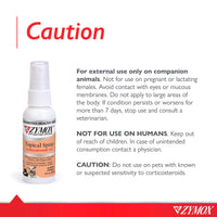 Thumbnail for Zymox Topical Hot Spot Spray for Dogs and Cats with 1% Hydrocortisone, 2oz