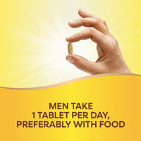 Thumbnail for Nature's Way Alive! Men’s 50+ Daily Ultra Multivitamin, High Potency Formula, Supports Healthy Brain, Eyes & Heart*, with Methylated B12, Gluten-Free, 60 Tablets (Packaging May Vary)