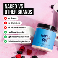 Thumbnail for NAKED Gut - Daily Gut Health Supplement - Natural Gut Health Powder for Gut Cleanse, Digestive Support, GMO-Free, Soy-Free, Gluten-Free, Vegan and Hypoallergenic, 40 Servings