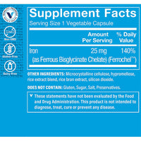 Thumbnail for The Vitamin Shoppe Iron 25MG - Red Blood Cell Production, Energy & Oxygen Transport Support, Essential Mineral