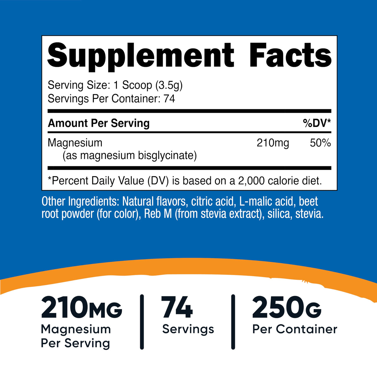 Nutricost Magnesium Glycinate Powder (Fruit Punch, 250 Grams)