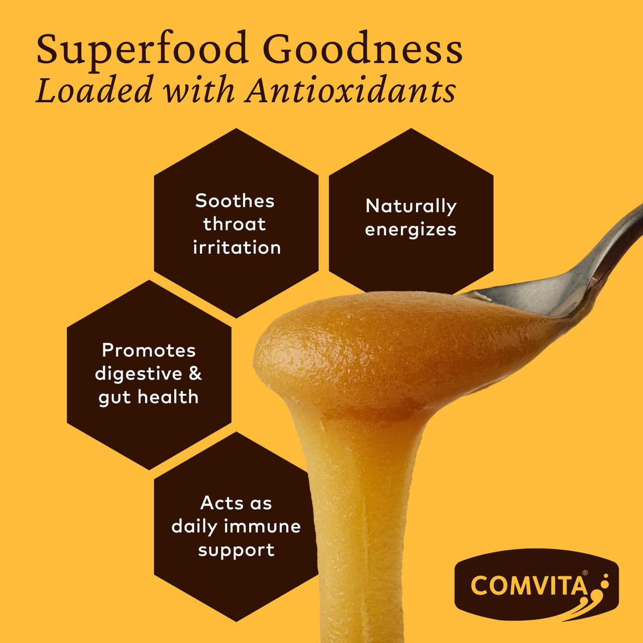 Comvita Manuka Honey UMF 5+ (MGO 83+) - Raw Manuka Honey New Zealand, Pure & Unpasteurized, Superfood for Immune Health, Use in Tea, Wild, Monofloral, Non-GMO - 250g (8.8 oz)