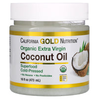 Thumbnail for Organic Extra Virgin Coconut Oil by California Gold Nutrition - Use as Cooking Oil or Butter Substitute - Use Externally on Hair & Skin - Vegan Friendly - Gluten Free, Non-GMO - 2 Pack - 16 fl oz Each