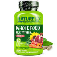 Thumbnail for NATURELO Multivitamins for Teenage Girls/Boys, 60 Capsules, Whole Food Multivitamin with Minerals, Non-GMO, Vegetarian
