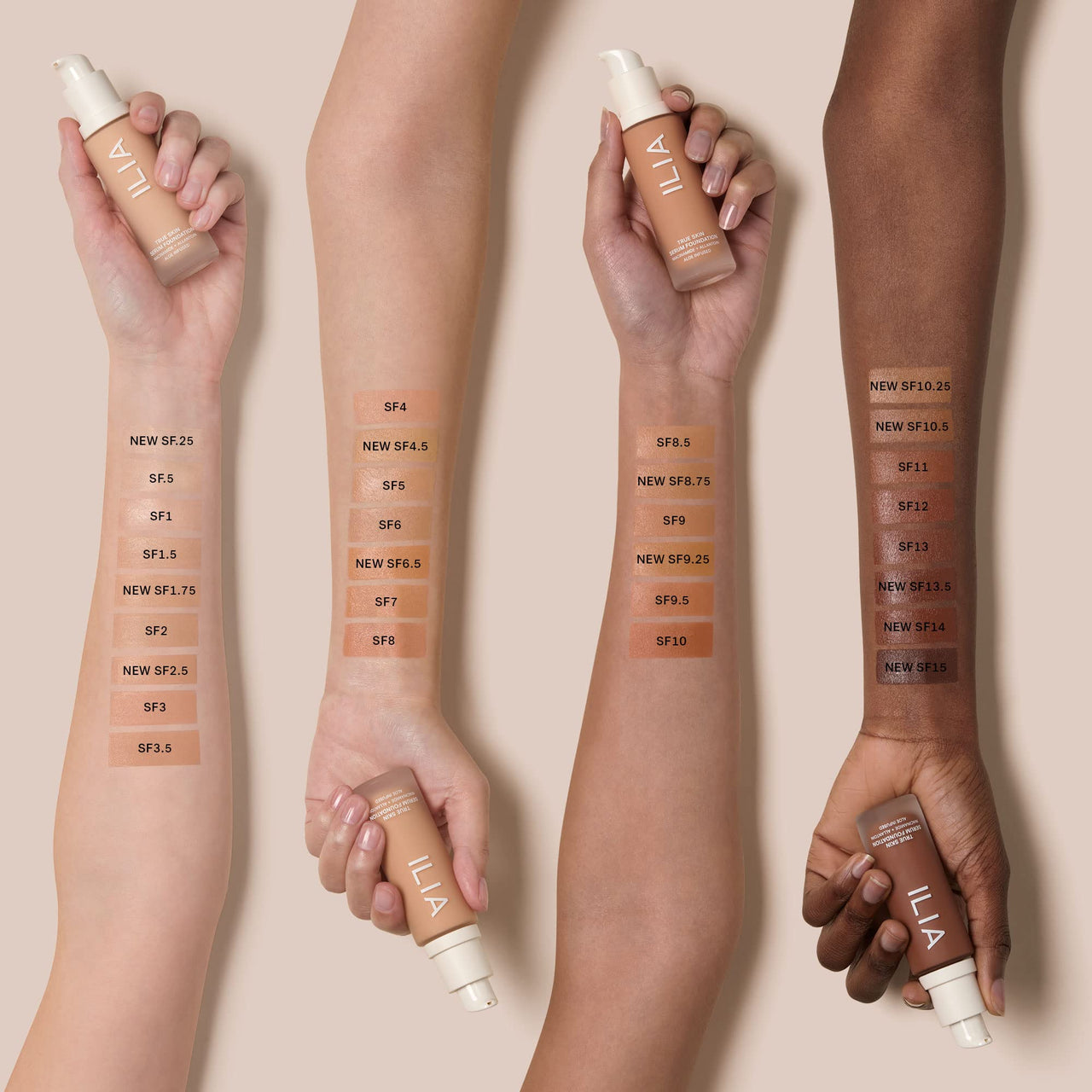 ILIA - True Skin Serum Foundation | Non-Comedogenic, Cruelty-Free, Vegan, Weightless Feel, Buildable Coverage, Safe for Sensitive Complexion (Cozumel SF1.75)