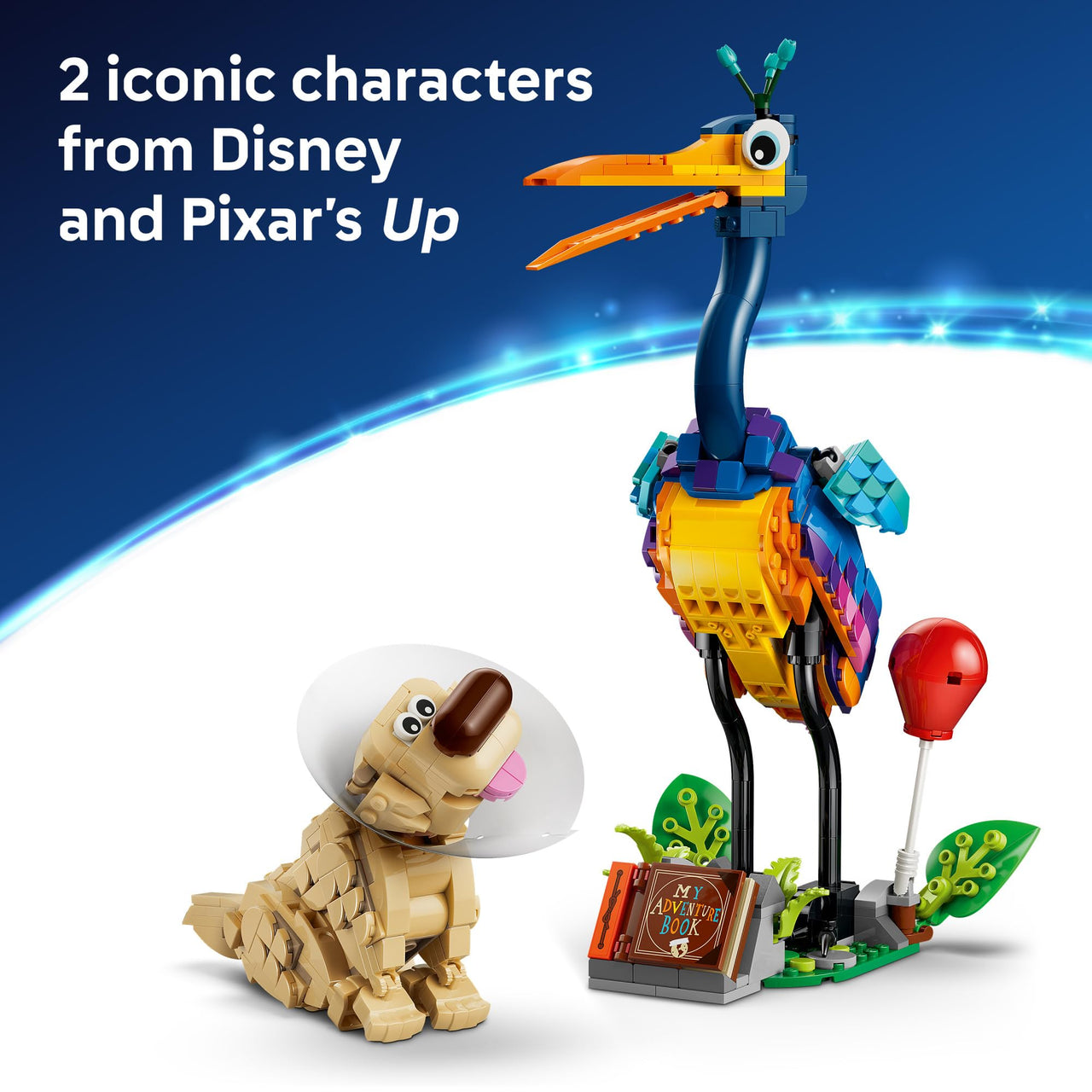 LEGO Disney and Pixar Kevin & Dug Building Toy - 'Up' Movie Set for Girls & Boys, Ages 9+ - Disney Gift for Kids & Fans - Kids Bedroom or Desk Decor - 43290