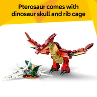 Thumbnail for LEGO Creator 3 in 1 Fierce Dinosaur Building Toy for Boys & Girls, Ages 8+ - Gift for Birthdays - Kids Build 1 of 3 Prehistoric Animal Figures - 31379