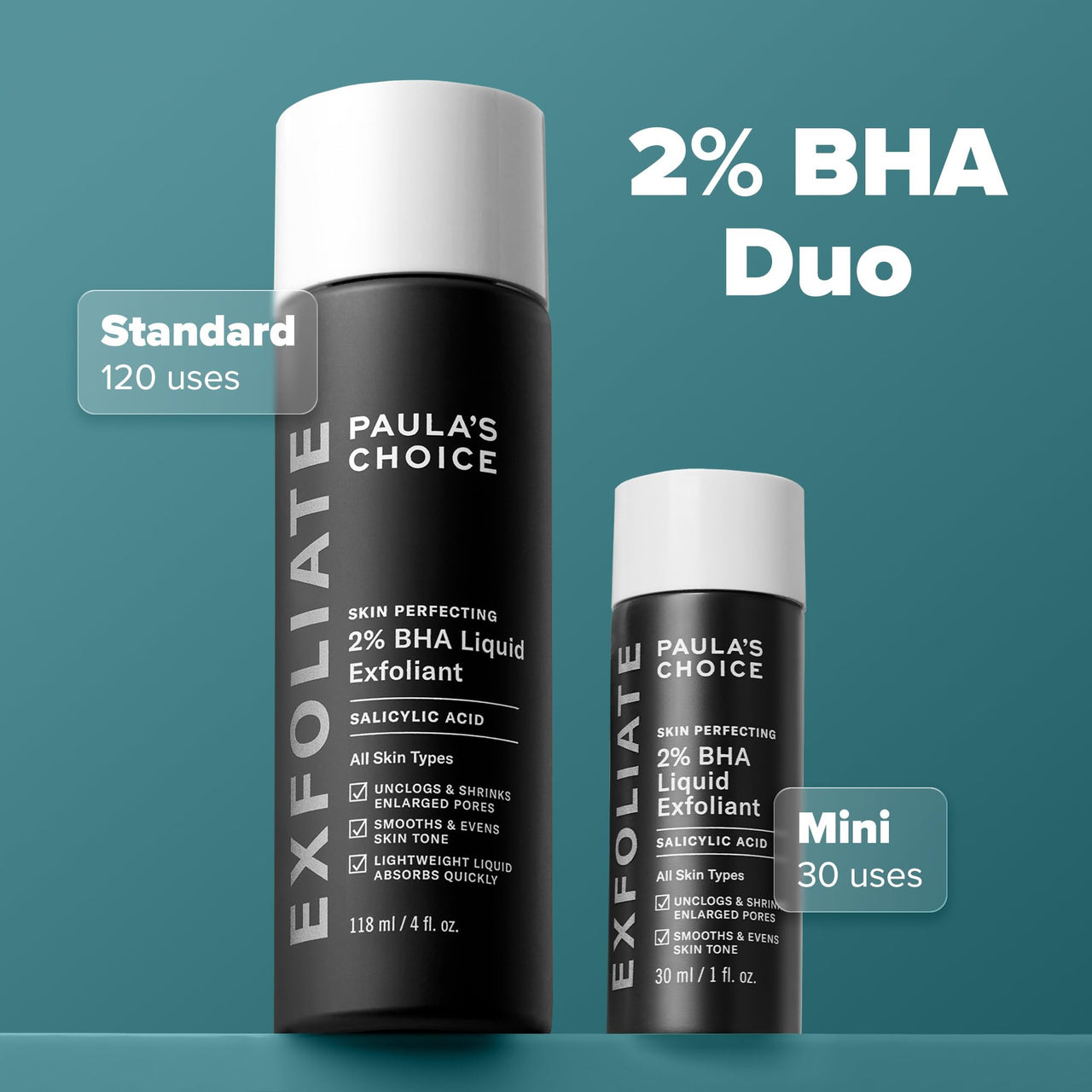 Paula's Choice SKIN PERFECTING 2% BHA Liquid Salicylic Acid Exfoliant-Facial Exfoliant for Blackheads, Enlarged Pores, Wrinkles & Fine Lines