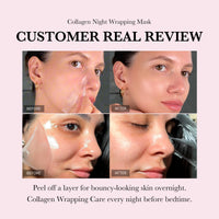 Thumbnail for Medicube Collagen Overnight Wrapping Peel Off Facial Mask Pack - Elasticity & Hydration Care, Reduces Sagging & Dullness - Hydrolyzed Collagen For Glowing Skin - Korean Skin Care, 2.53 Fl.Oz