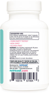 Thumbnail for Nutricost Biotin for Women 10,000mcg 120 Capsules - with Folate & Collagen, Gluten Free & Non-GMO