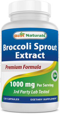 Thumbnail for Best Naturals Broccoli Sprouts Extract, 1000 mg, 120 Count