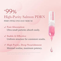 Thumbnail for medicube Salmon DNA PDRN Pink One Day Serum | 99% Salmon DNA PDRN Intensive Ampoule, Collagen, Glutathione, Hyaluronic Acid - Improves skin radiance | Korean skincare 0.05 fl.oz x 10e