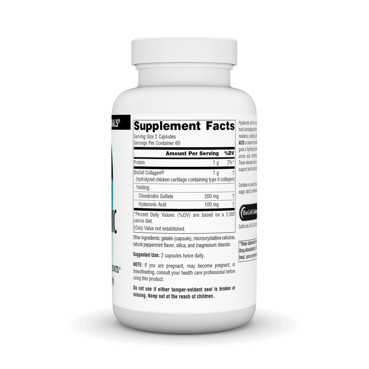 Source Naturals Hyaluronic Acid, Promotes Healthy Joints* 50 mg -120 Capsules
