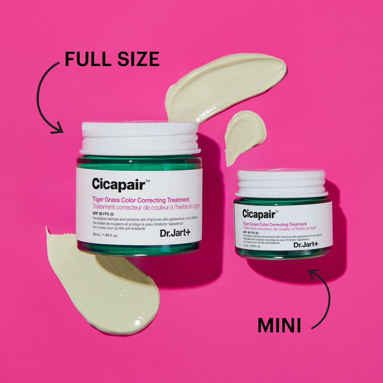 Dr.Jart+ Cicapair™ Tiger Grass Color Correcting Treatment SPF 30 with Centella Asiatica | cc cream | Korean Skin Care, 1.69 Fl Oz