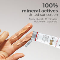 Thumbnail for EltaMD UV Physical Tinted Mineral Sunscreen for Face SPF 41, 100% Mineral Actives Tinted Face Lotion, Water Resistant, Paraben-Free, Transparent Zinc Oxide Finish, Facial Travel Size Sunscreen 3 oz