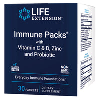 Thumbnail for Life Extension - Immune Packs with Vitamin C & D, Zinc and Probiotic (30 Packs)